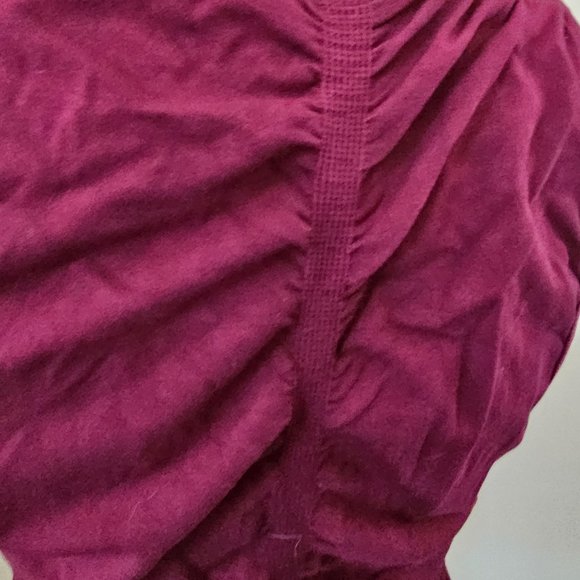NWT Fabletics Red Wine Pucker Back detail Athletic Sleeveless Top sz S - Picture 5 of 7